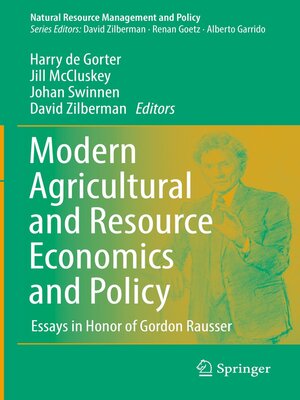 cover image of Modern Agricultural and Resource Economics and Policy
